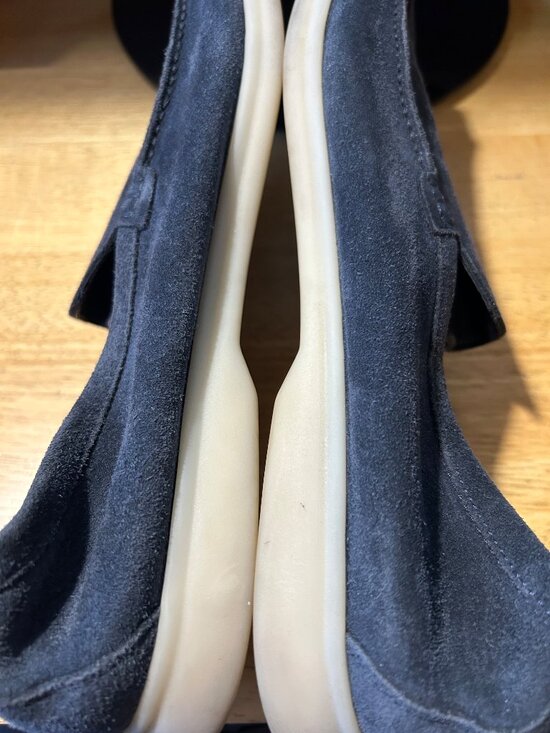 Authentic Mens Loro Piana Blue 1-Suede Summer Walk Slip-On Loafer Shoes 41 US/8